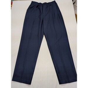 Vintage White Stag Pants Womens 12 Blue Pull On Stretch Dark Navy